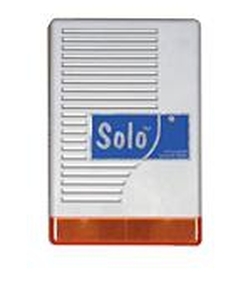 SOLO Kültéri hang-fényjelző szabotázsvédett fémházban