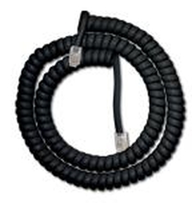 Telefon kézibeszélő zsinór 3,6m fekete