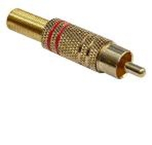RCA dugó fém Aranyozott csatlakozás törésgátlóval