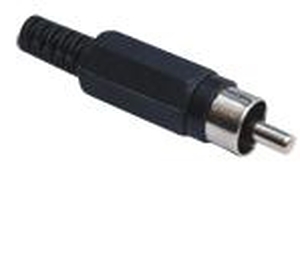 RCA dugó műanyag fekete