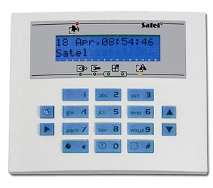 SATEL INTEGRA KLCD-S-BLUE Kis méretű LCD kezelő