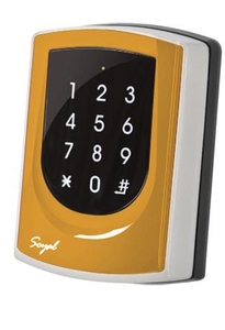 SOYAL AR-725HM Mifare Önálló vagy hálózati vezérlő narancs fémkeret 106271