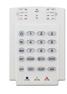 PARADOX K10V 10 zónás vezetékes LED kezelő