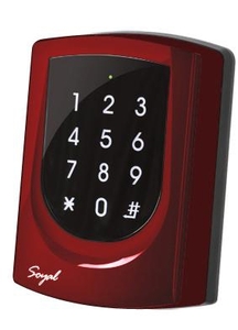 SOYAL AR-725K Mifare Kártyaolvasó és kódbillentyűzet hálózathoz vagy önálló vezérlőkhöz piros