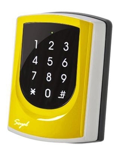 SOYAL AR-725KM Kártyaolvasó és kódbillentyűzet hálózathoz vagy önálló vezérlőkhöz sárga