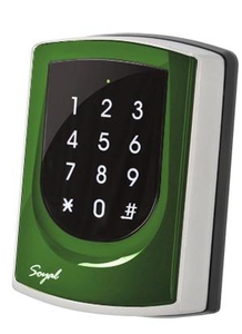 SOYAL AR-725KM Mifare Kártyaolvasó és kódbillentyűzet hálózathoz/önálló vezérlőkhöz zöld