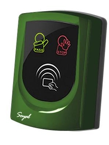 SOYAL AR-725UD Közelítőkártyás segédolvasó beléptetőrendszerekhez zöld