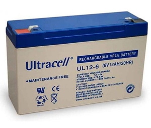 ULTRACELL 6V 12 Ah Zselés ólom akkumulátor 109040