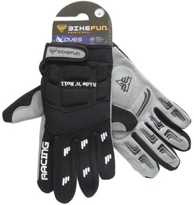 BIKEFUN biciklis kesztyű Freeride M-es fekete 221M2