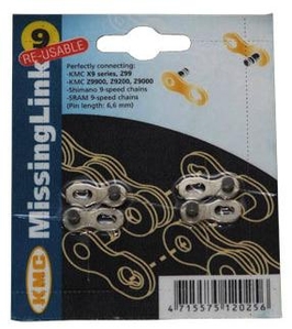 KMC biciklilánc patentszem 3/32 8 speed 2db/csomag CL571R