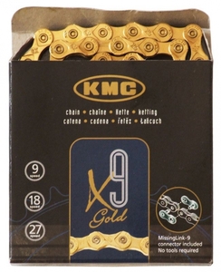 KMC biciklilánc X9 GOLD