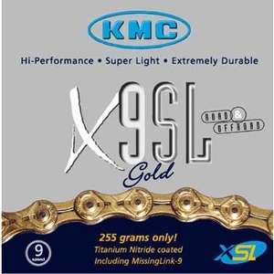KMC biciklilánc X9 SL GOLD
