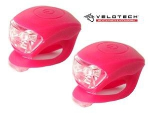VELOTECH Villogó szett 2LED rose 34692