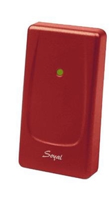 SOYAL AR-721UBW Kártyaolvasó hálózati központokhoz vagy önálló vezérlőkhöz piros 110758