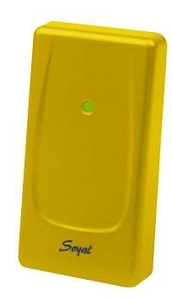 SOYAL AR-721UDW Kártyaolvasó hálózati központokhoz vagy önálló vezérlőkhöz sárga