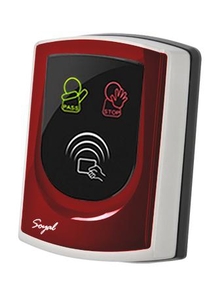 SOYAL AR-725UBM-W Közelítőkártyás segédolvasó beléptetőrendszerekhez piros
