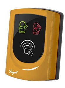 SOYAL AR-725UD-W Közelítőkártyás segédolvasó beléptetőrendszerekhez narancs