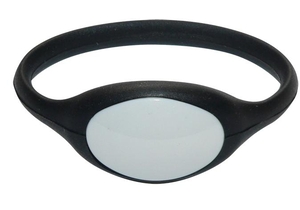 SOYAL AM Wristband No.5 13.56 MHz fekete Proximity szilikon karkötő