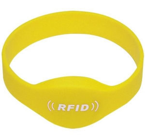 SOYAL AM Wristband No.2 13.56 MHz sárga Proximity szilikon karkötő