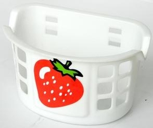 Kosár gyermekkerékpárra első epres műanyag 50020