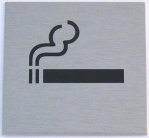 JKH Tábla alu öntapadós 60 x 60 mm DOHÁNYZÓHELY 3427174