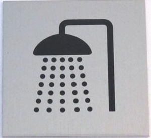 JKH Tábla alu öntapadós 60 x 60 mm ZUHANYZÓ 3427176