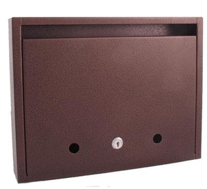 JKH Postaláda fekvő záras 35 X 27 cm barna 3490110