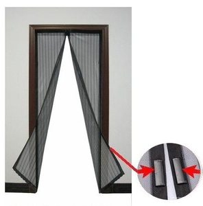 JKH Rovarvédő függöny polyester mágneses 2 részes 100 x 210 fekete 8911342