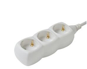 JKH Hálózati elosztó 3-as 3 m fehér 8960506