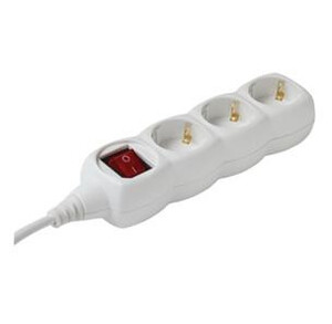 JKH Hálózati elosztó 3-as kapcsolóval 5 m fehér 8960510