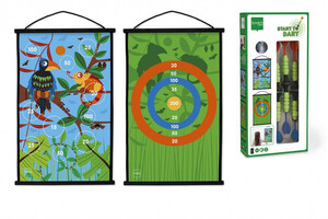 Darts kezdőkészlet Dzsungel, 38*60 cm 2 oldalas, Scratch Europe SC6182053