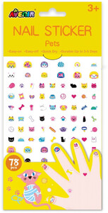 Nagy körömmatrica szett, Kisállatok Avenir AvenirNA198187