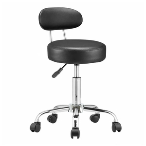 Háttámlás kozmetikai szék fekete HOP1001851-1