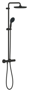 Grohe Vitalio Start System 250 matte black Termosztátos zuhanyrendszer falra - Gr.266772431