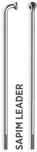 SAPIM Küllő SA Leader Inox 14G 166mm J-Bend fekete + Polyax réz 14G 12mm fekete SALE14166Z
