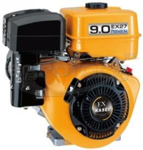 Motor vízszintes tengelyű Kasei EX27 265 cm3, 6.6 kw,benzines, 25x60mm EX27