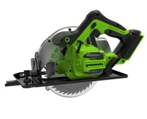Körfűrész akkumulátoros Greenworks GD24CS 24v, tárcsa 185mm, kézi, akku és töltő nélkül 1500907-GW