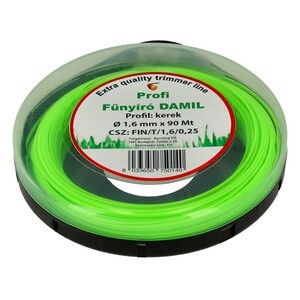 Damil 1.6mm kerek   90 méter olasz FIN/T/1.6/0.25