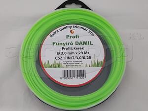 Damil 3.0mm kerek   29 méter bliszteres olasz FIN/T/3.0/0.25