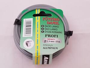Damil 2.4mm szögletes 15 méter alu  olasz FIN024/A