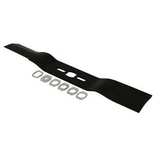 Fűnyíró kés  450 mm, univerzális hajlított, betétgyűrűvel utángyártott MOG987/R