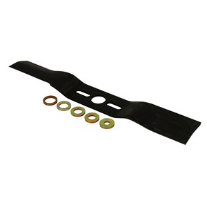 Fűnyíró kés  380 mm, univerzális hajlított betétgyűrűvel utángyártott MOG984/R