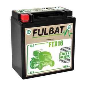 Akkumulátor Fulbat  zselés, ftx16 (husqvarna), 12v, 14ah , +- polaritású, ftx16 550763-FU