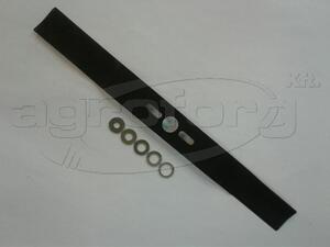 Fűnyíró kés  510 mm, univerzális hajlított, betétgyűrűvel utángyártott MOG989/R