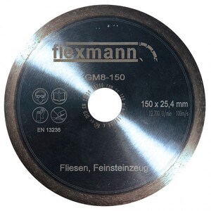 Flexmann For Cut gyémánttárcsa 300x2,2x8x22,2/25,4 kerámia,csempe - GM8-300