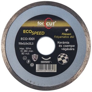 Flexmann For Cut gyémánttárcsa ECO 115x2x5x22,2mm folyamatos élű,kerámia,csempe - ECO-1001