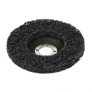 Lev Scotch-Brite néger csiszolótárcsa (nylon tárcsa) hordozótesttel 125x22,2mm - 22084