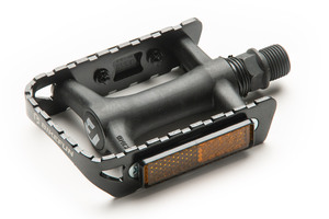 BIKEFUN Pedál BF MTB Hiker PP body, alu keret, ezüst/fekete R199/BF