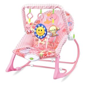 Rezgő zenélő pihenőszék rózsaszín 18kg-ig HOP1001853