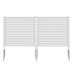 Leszúrható kerítéspanel 122x122cm 2db fehér HOP1001871